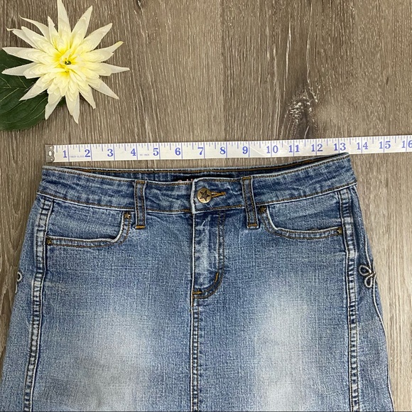 Vintage 90’s Y2K Bubblegum USA Denim Pencil Skirt - Picture 7 of 13